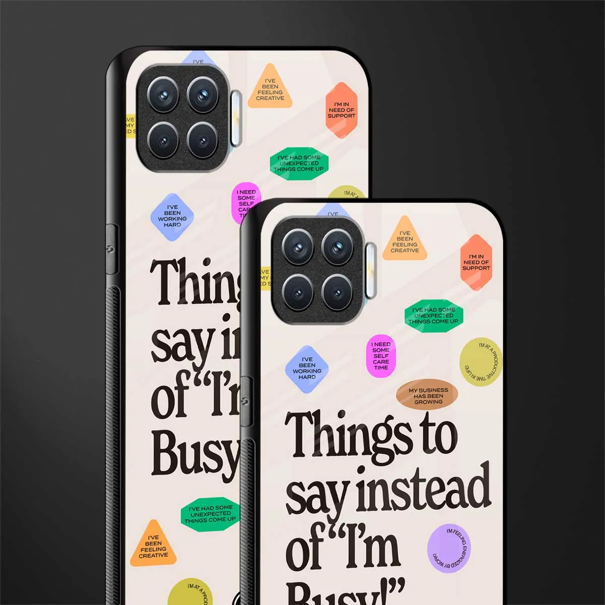 10 Things To Say Phone Case for Oppo F17 Pro | Glass Case