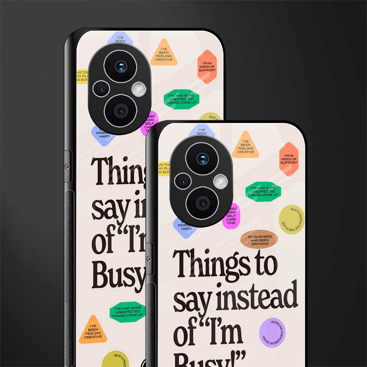 10 Things To Say Phone Case for Oppo F21 Pro 5G | Glass Case