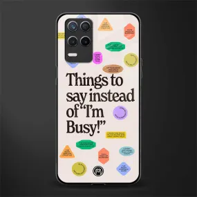 10 Things To Say Phone Case for Realme 8 5G | Glass Case