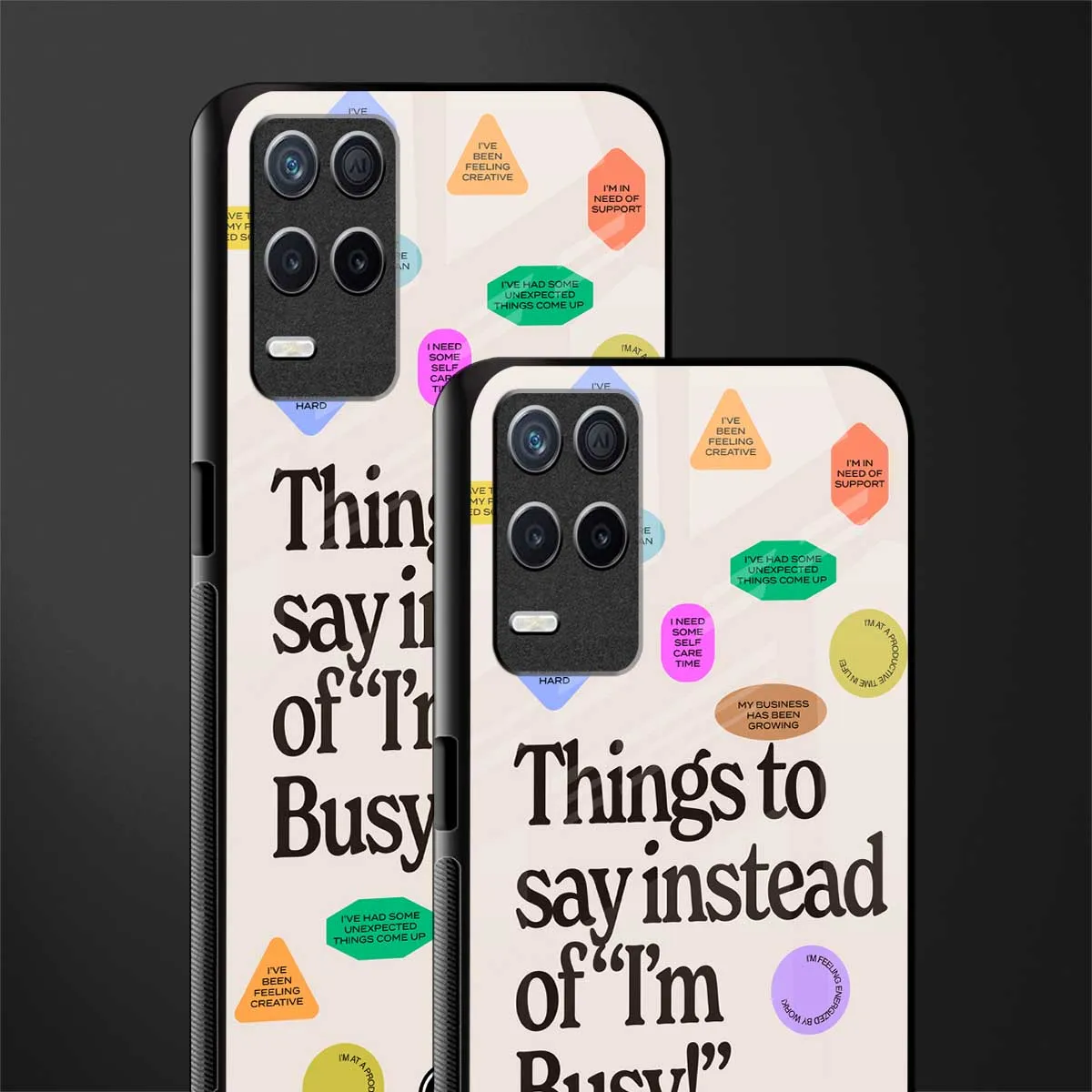 10 Things To Say Phone Case for Realme 8 5G | Glass Case