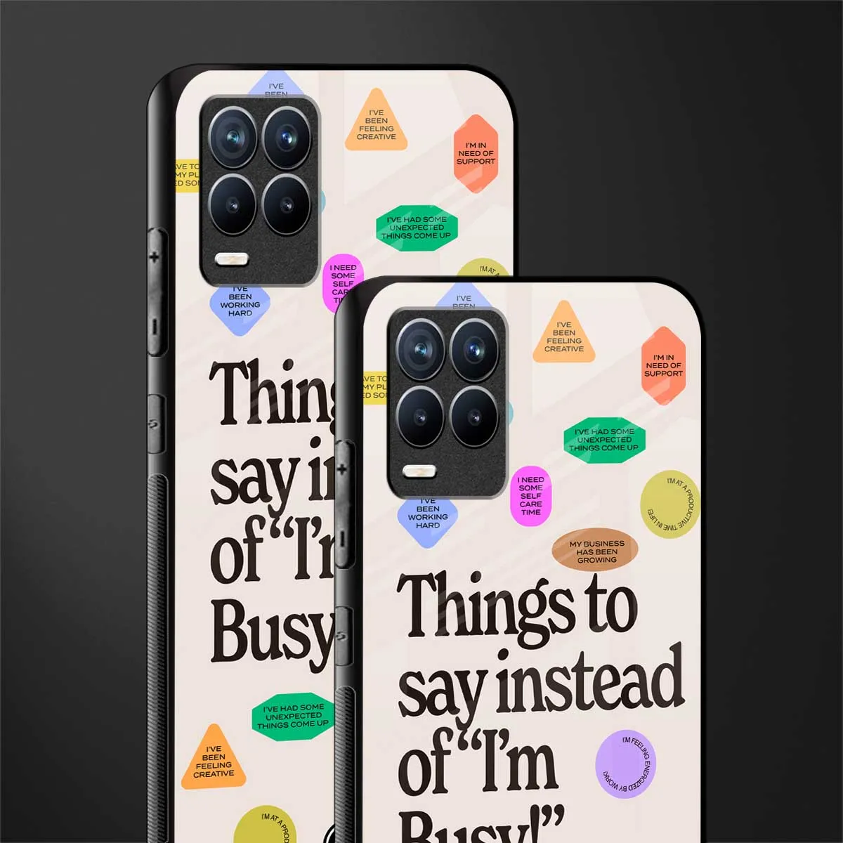 10 Things To Say Phone Case for Realme 8 Pro | Glass Case