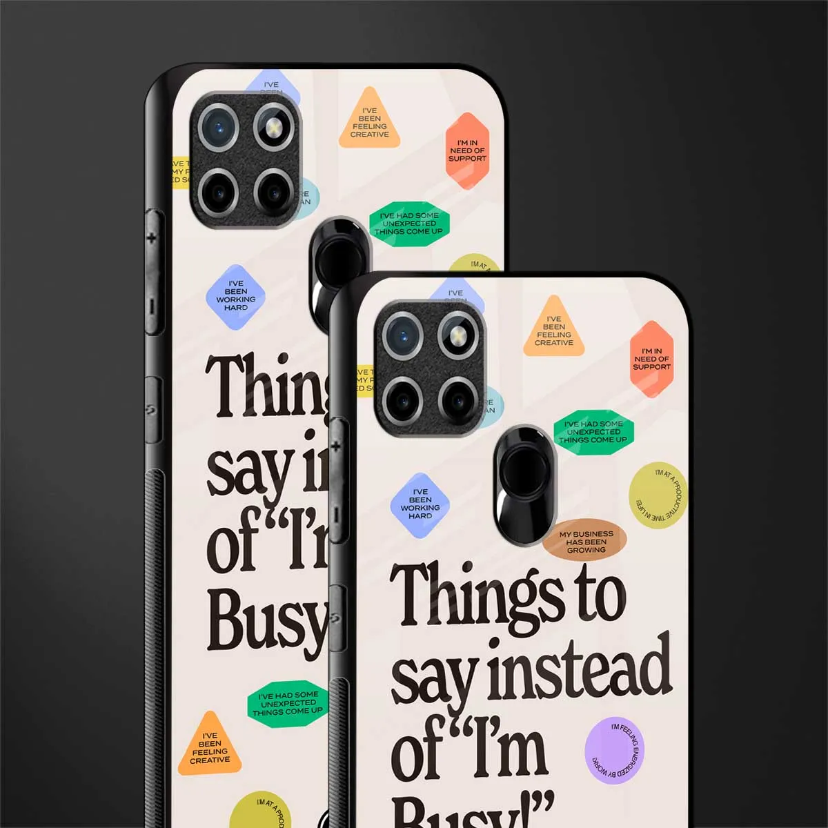 10 Things To Say Phone Case for Realme C21 | Glass Case
