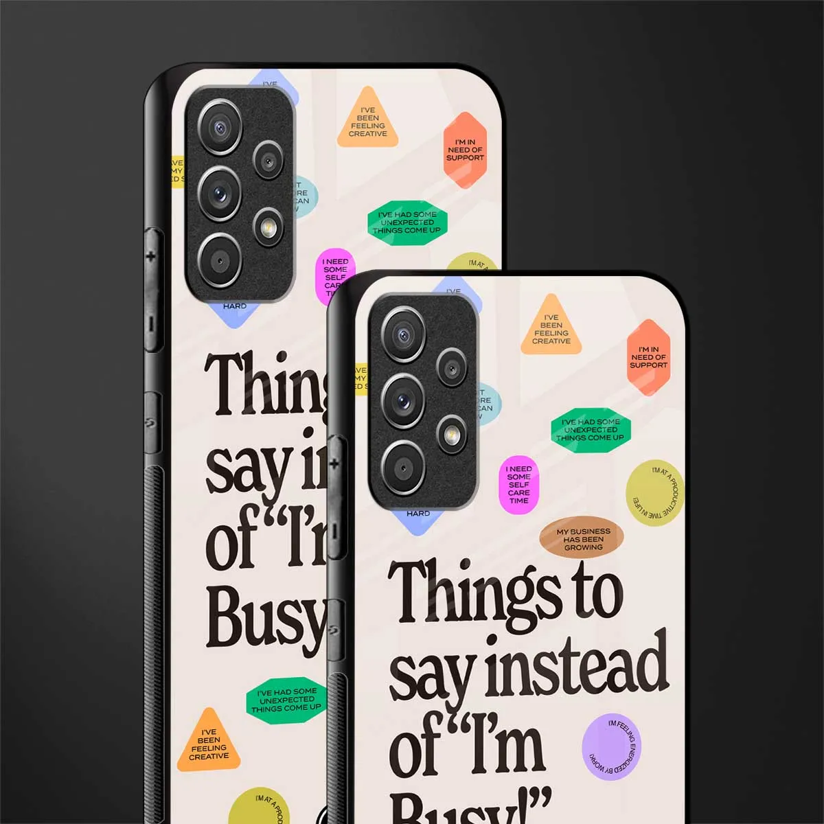 10 Things To Say Phone Case for Samsung Galaxy A72 | Glass Case