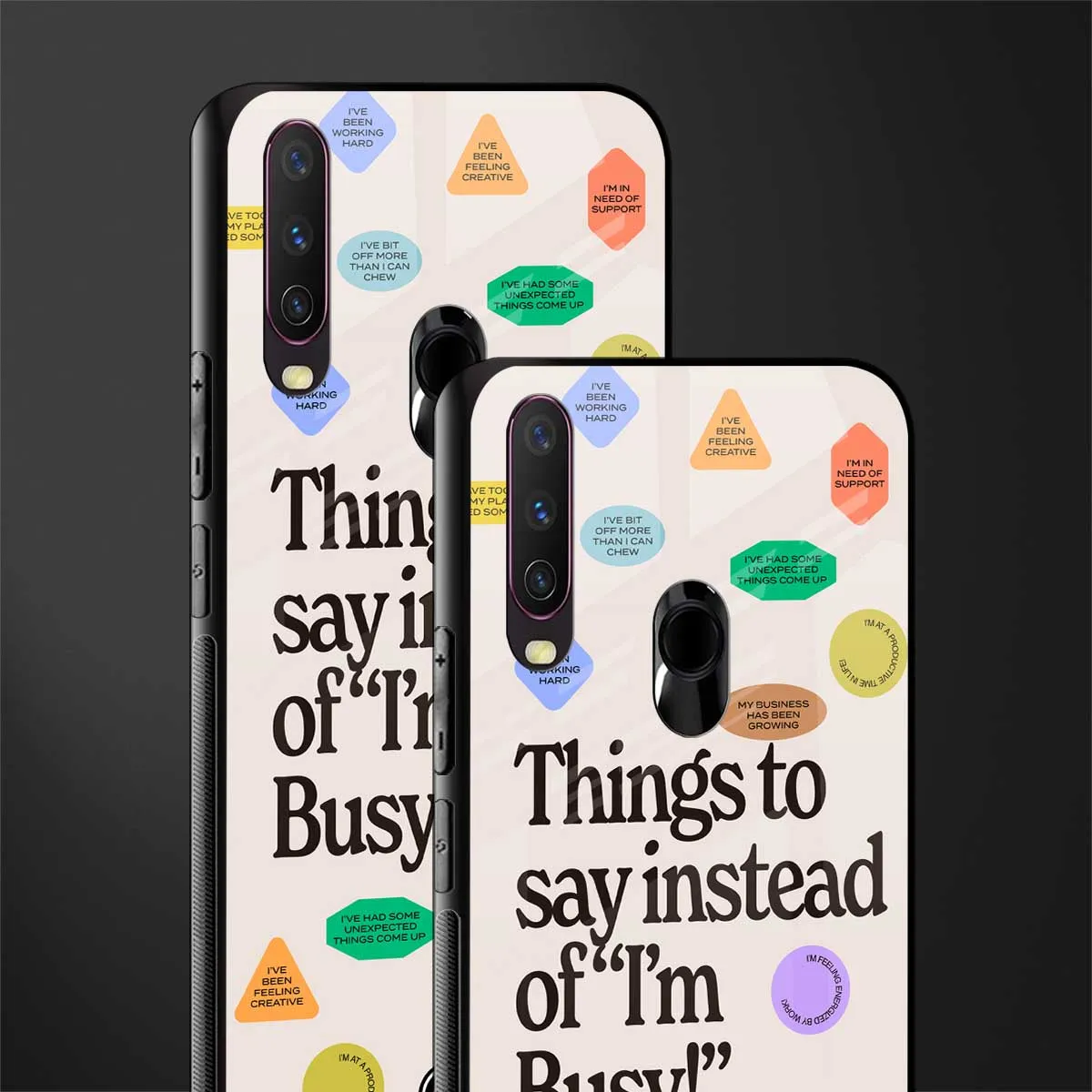 10 Things To Say Phone Case for Vivo Y17 | Glass Case