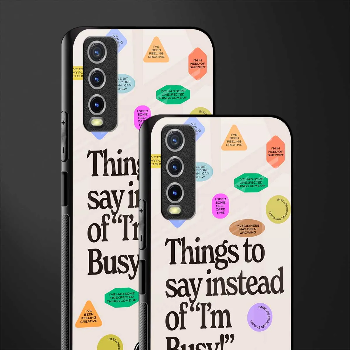 10 Things To Say Phone Case for Vivo Y20 | Glass Case