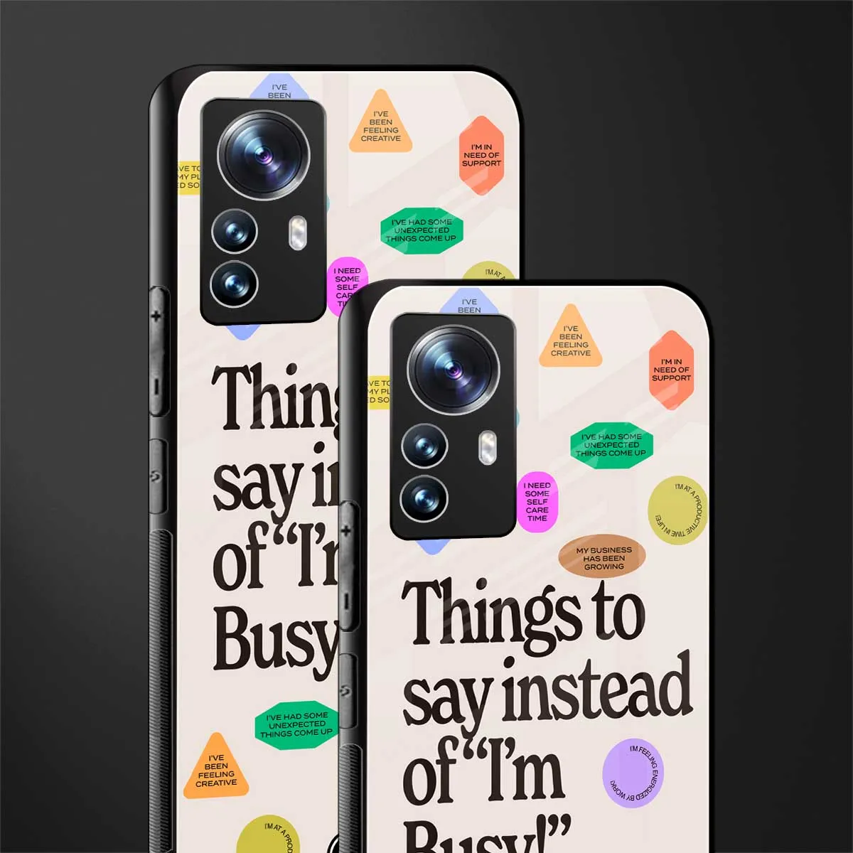 10 Things To Say Phone Case for Xiaomi 12 Pro | Glass Case