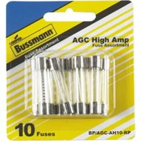 10pc Agc Hi Amp Fuse Asst