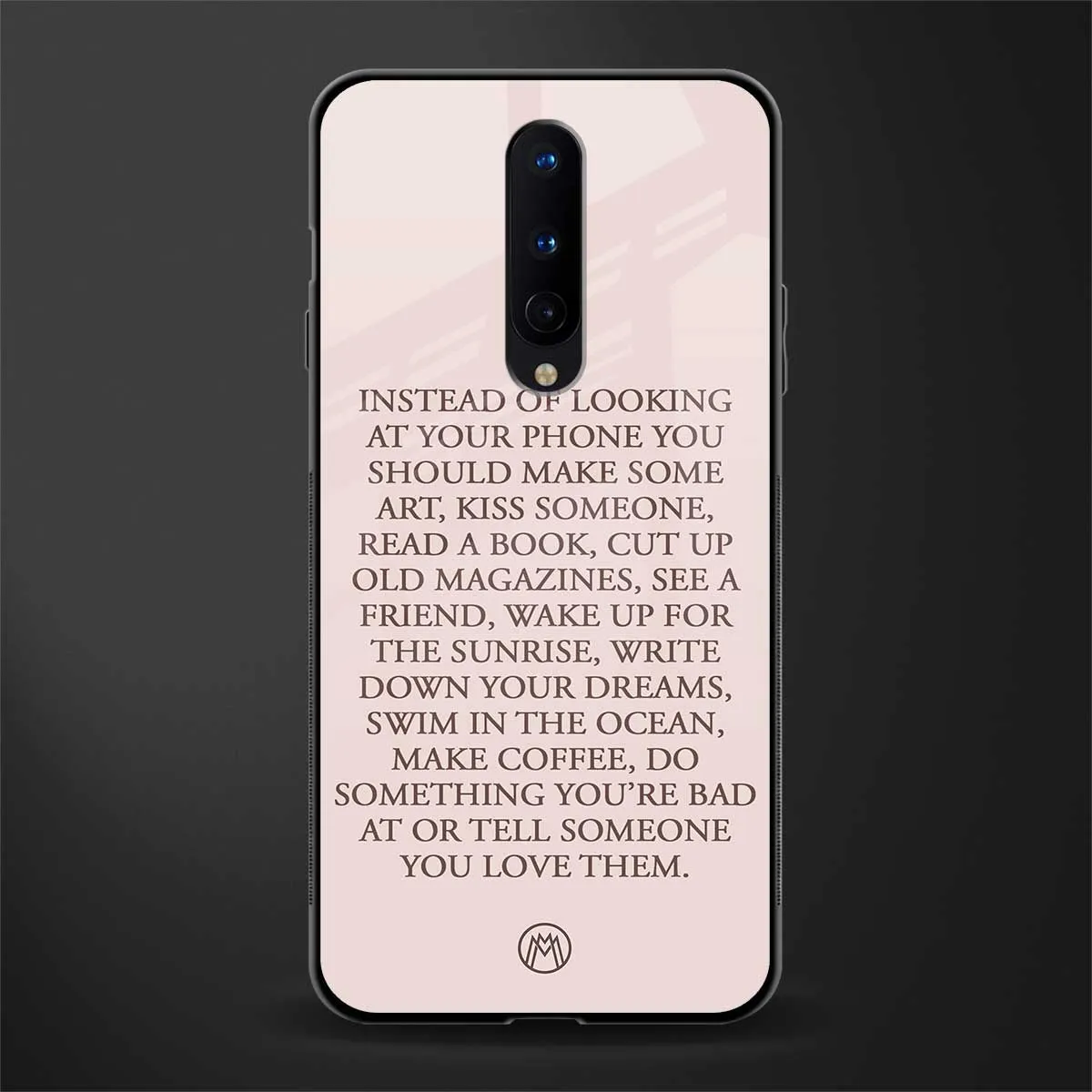 11 Things To Do Phone Case for OnePlus 8 | Glass Case