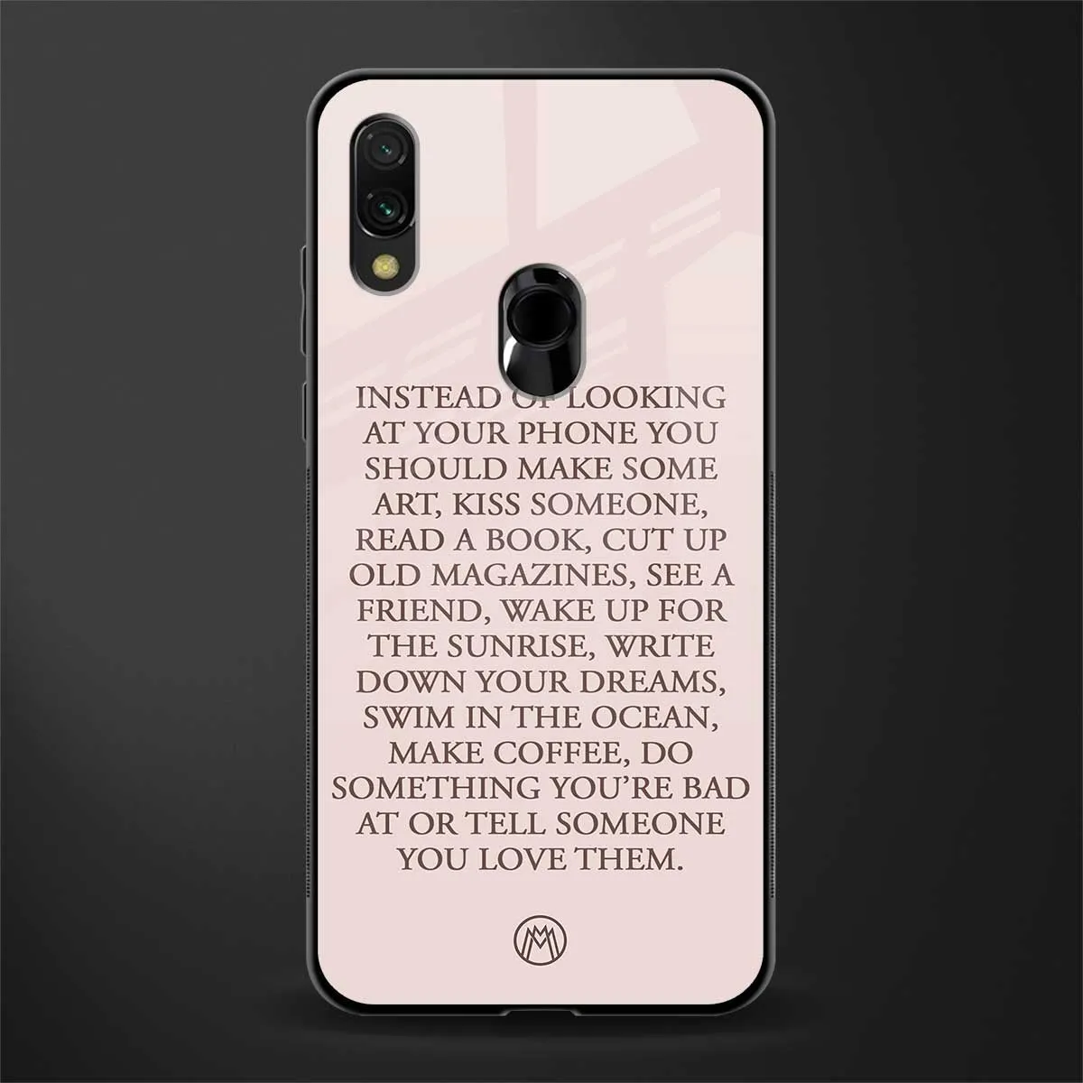 11 Things To Do Phone Case for Redmi Note 7 | Glass Case