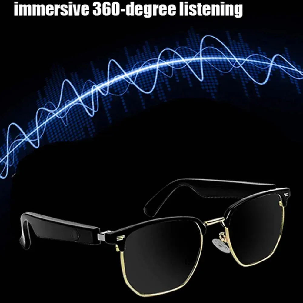 2024 Smart Music Sunglasses Headphones Wireless Bluetooth Headphones HIFI Audio Headphones Driving Glasses Handsfree Calling