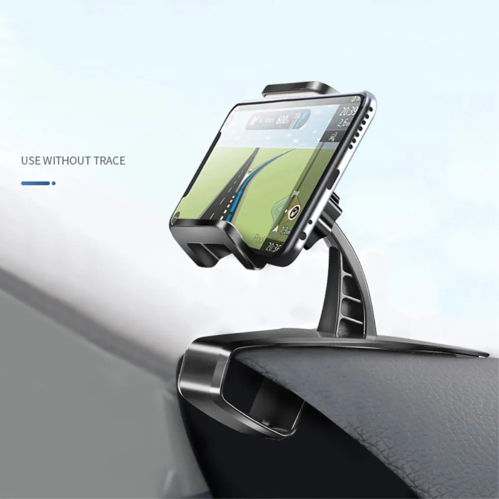3 in 1 Car GPS Smartphone Holder: Dashboard / Visor Clamp   AC Grid Clip for ZTE Warp Sync - Black