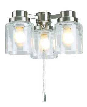 3 Light Fitter and Glass LightKit