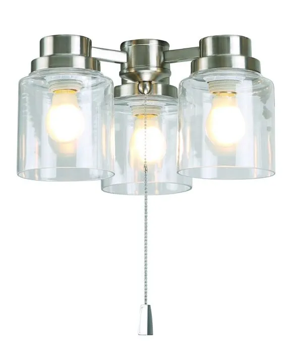 3 Light Fitter and Glass LightKit