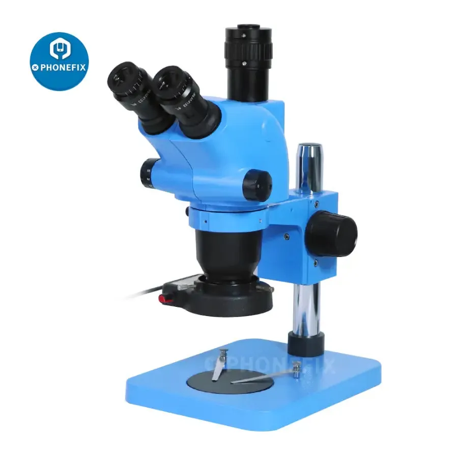 6.5X-65X Trinocular Stereo Zoom Microscope With 10X/20mm Eyepiece