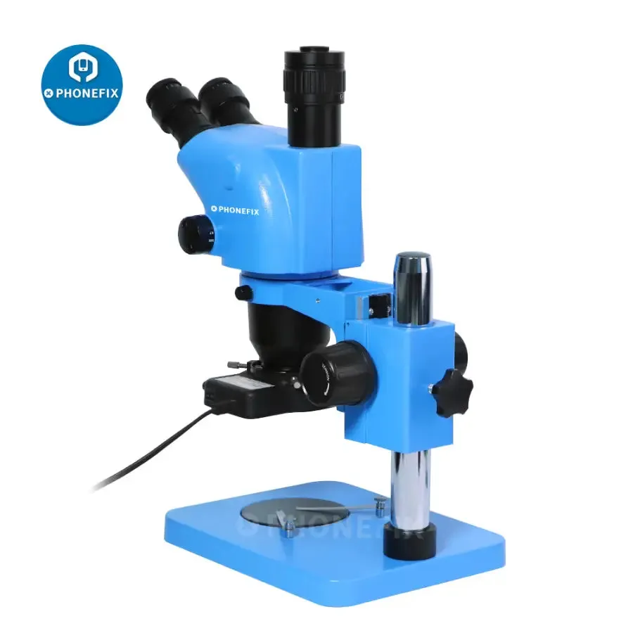 6.5X-65X Trinocular Stereo Zoom Microscope With 10X/20mm Eyepiece