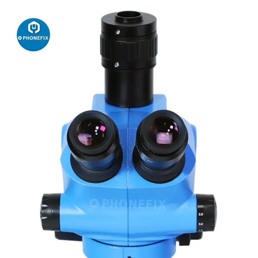 6.5X-65X Trinocular Stereo Zoom Microscope With 10X/20mm Eyepiece