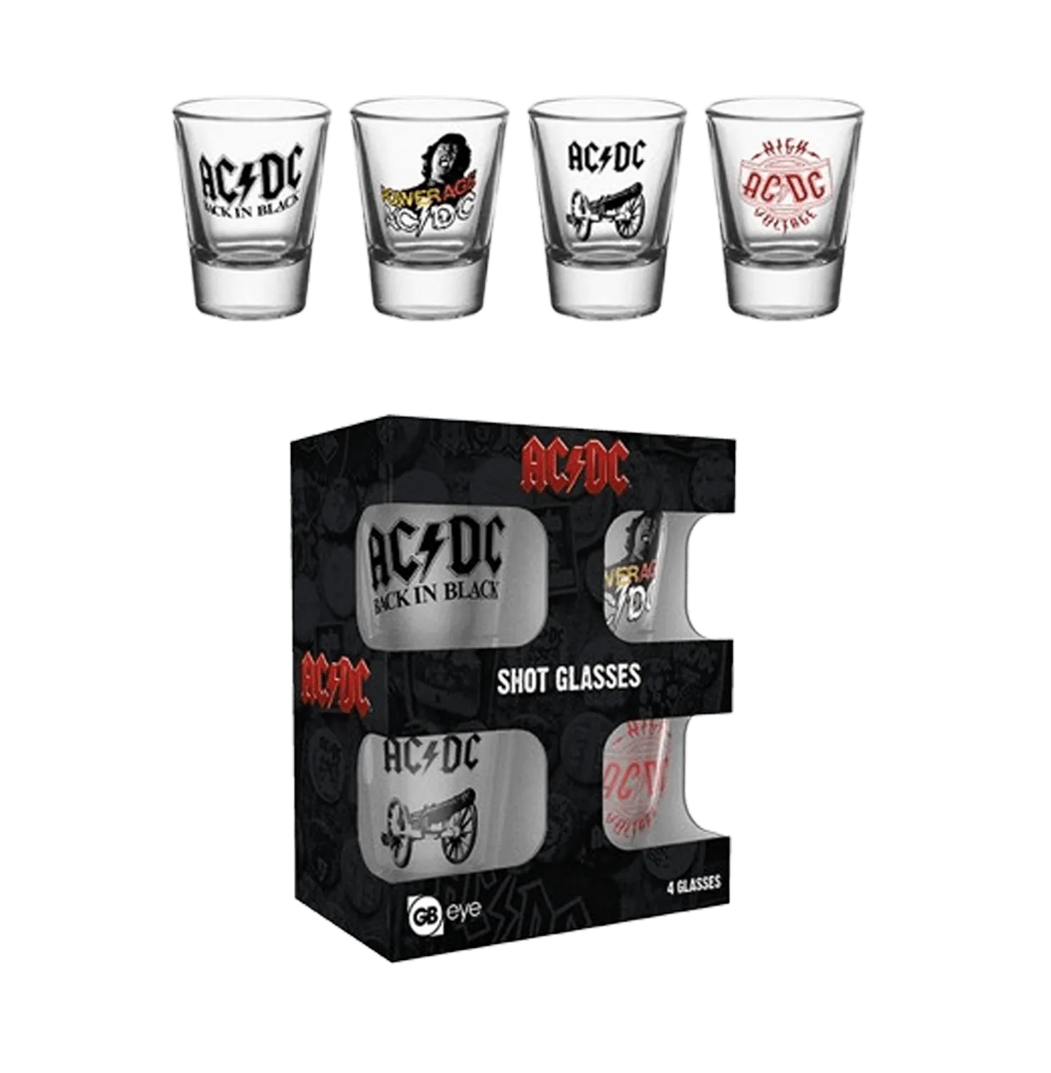Ac Dc Set Of 4 Shooters