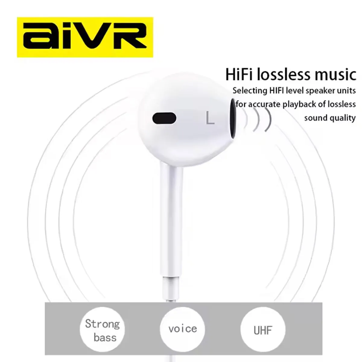 AIVR H106 Wired In-ear Headphones
