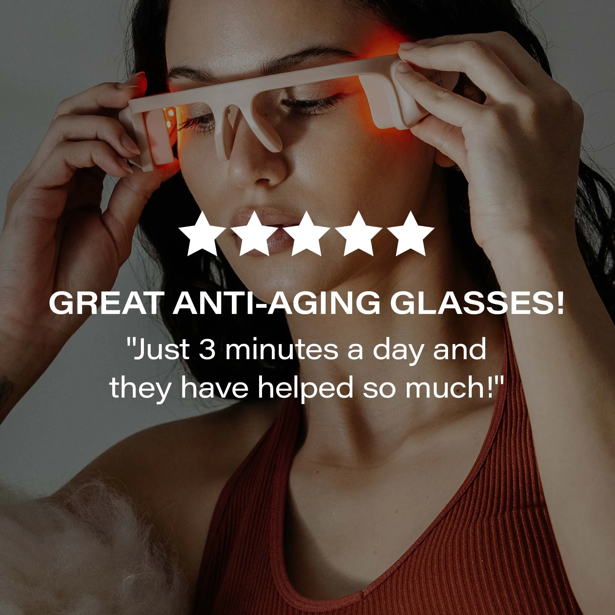 ALYA | Anti-Aging Red LED Eye Glasses.