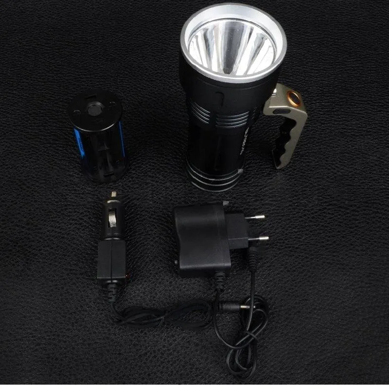 ANDOWL HANDLE FLASHLIGHT, 2X 18650 - T801-10