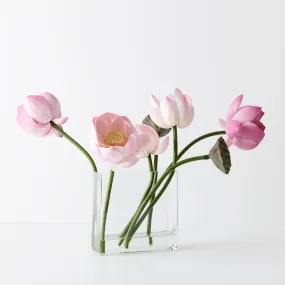 Arrangement Lotus Mix in Vase - Pink