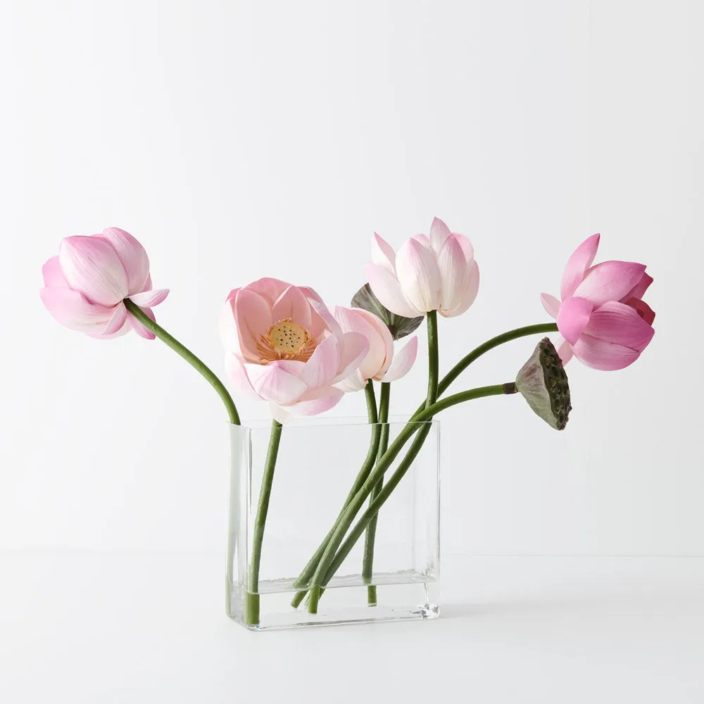 Arrangement Lotus Mix in Vase - Pink