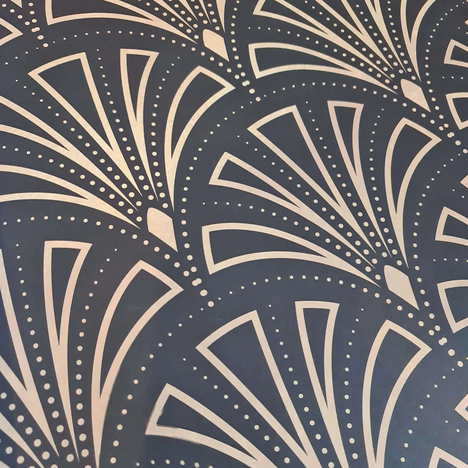 Art Deco Wrapping Paper Set - Large Fan (5 sheets 700mm x 500mm)
