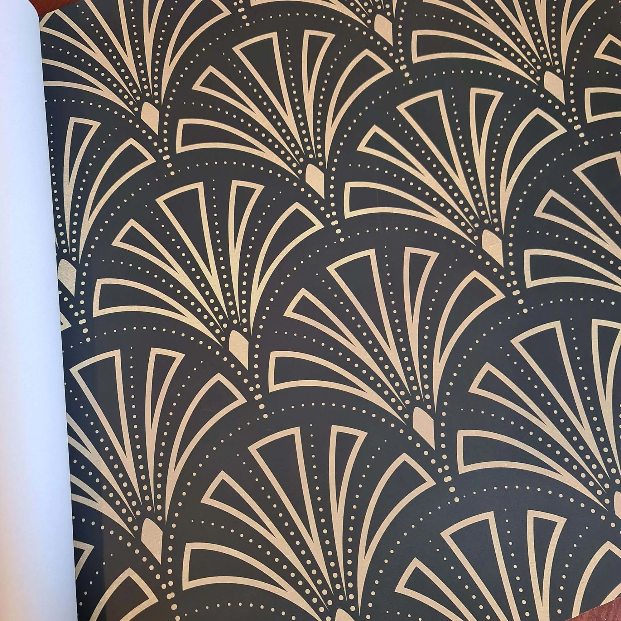 Art Deco Wrapping Paper Set - Large Fan (5 sheets 700mm x 500mm)