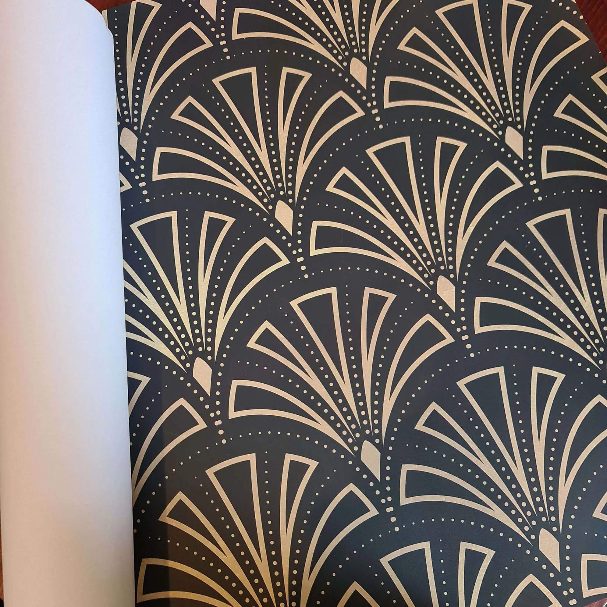 Art Deco Wrapping Paper Set - Large Fan (5 sheets 700mm x 500mm)