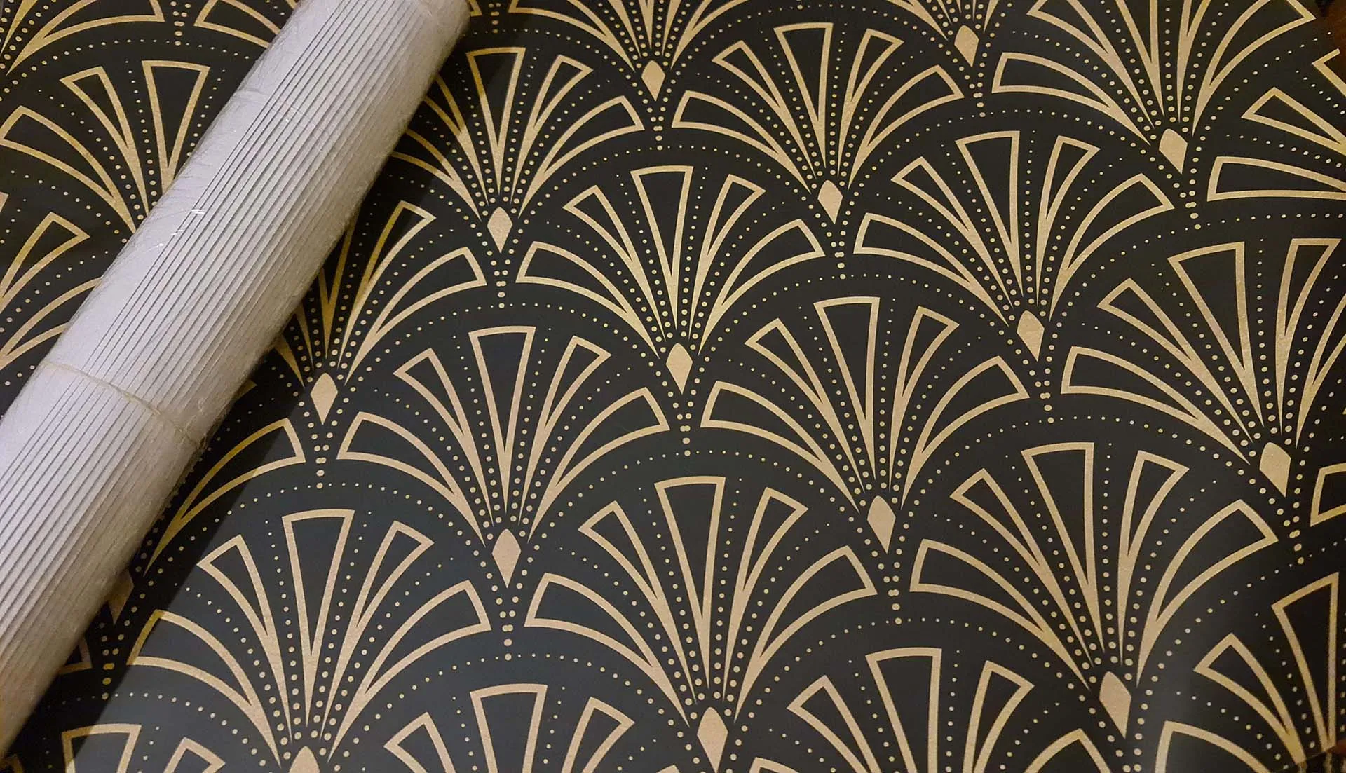 Art Deco Wrapping Paper Set - Small Fan (5 sheets 700mm x 500mm)