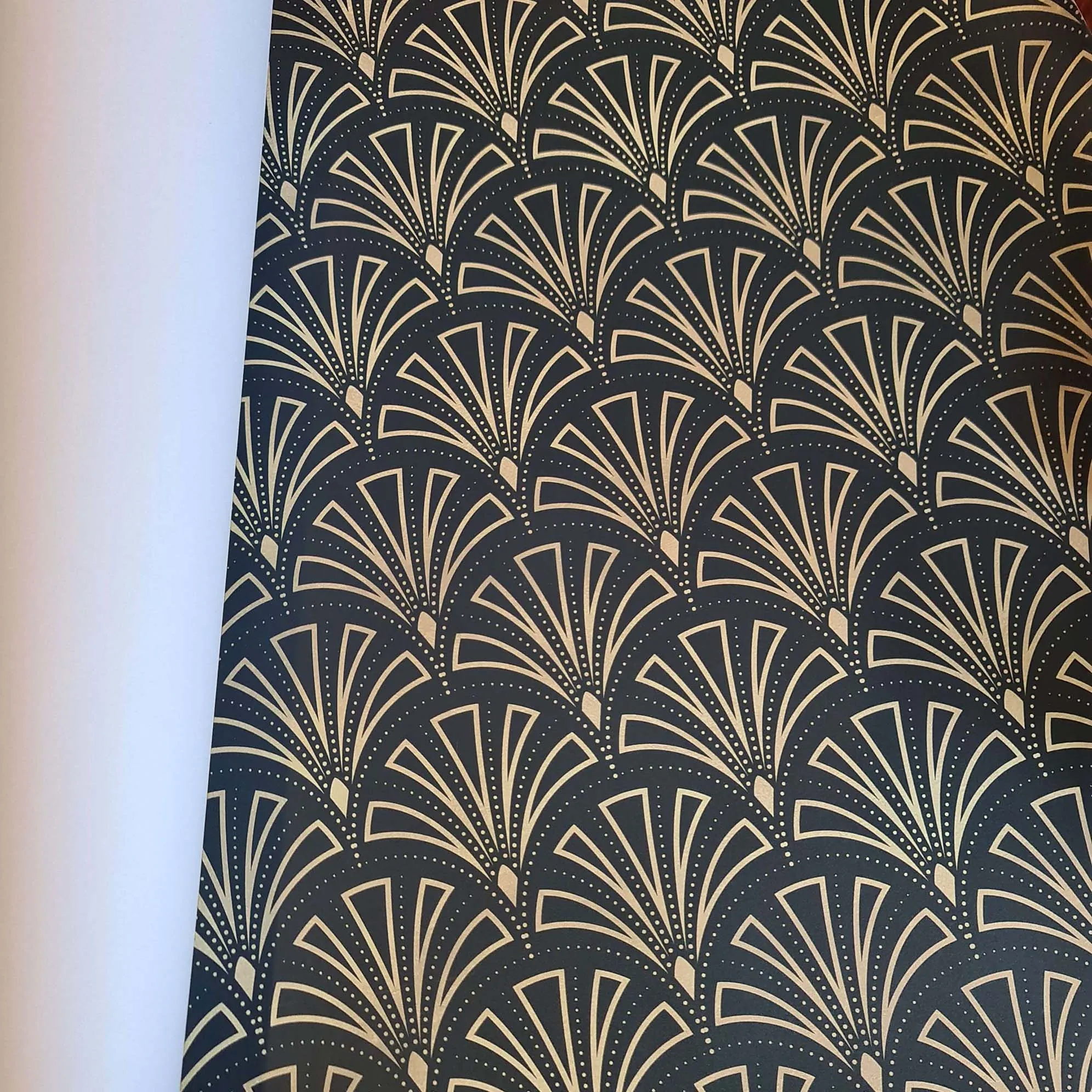 Art Deco Wrapping Paper Set - Small Fan (5 sheets 700mm x 500mm)