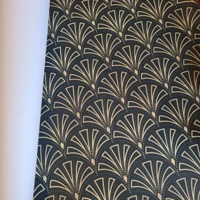 Art Deco Wrapping Paper Set - Small Fan (5 sheets 700mm x 500mm)