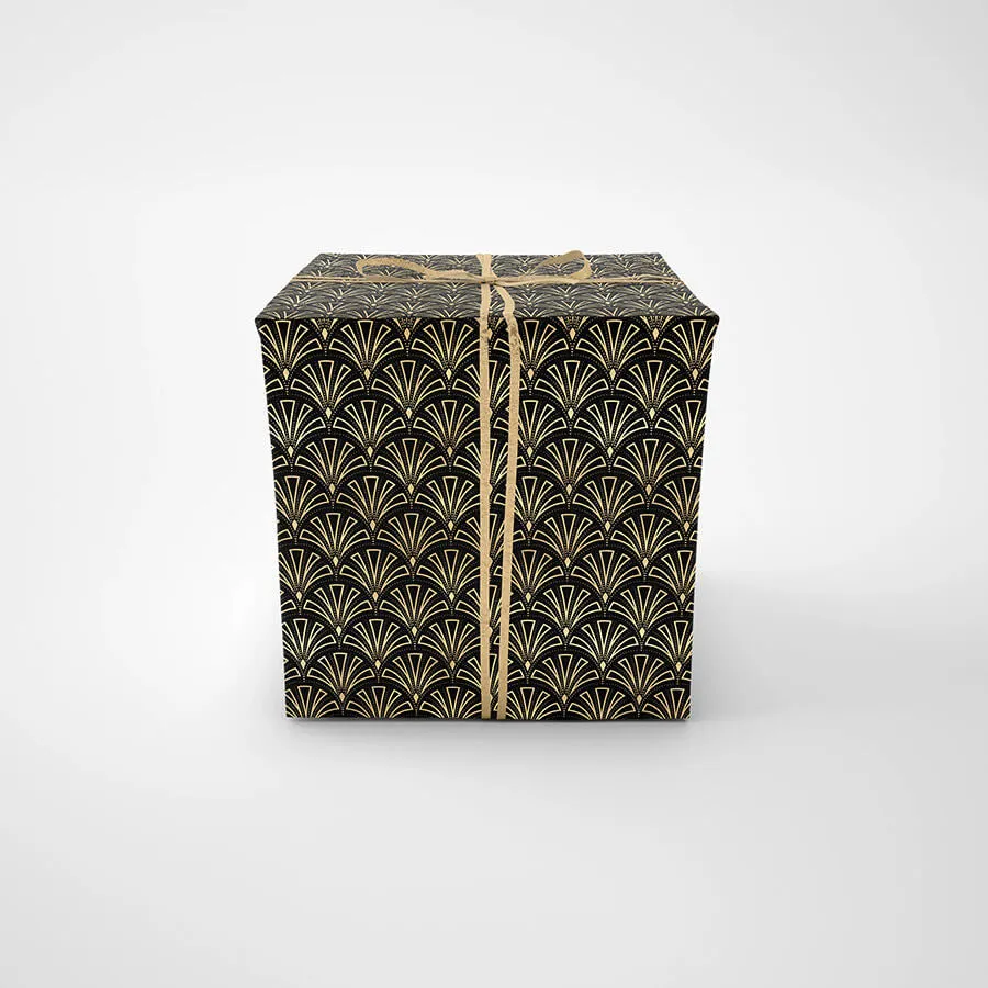 Art Deco Wrapping Paper Set - Small Fan (5 sheets 700mm x 500mm)