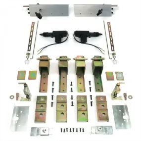 Auto-Loc Hidden Door Hinge Kit - Bolt-On - 2-Door - 1-Piece Hinge - Zinc Plated