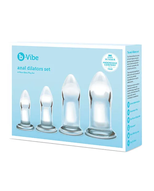b-Vibe Glass Anal Dilator 4-pc Set
