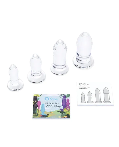 b-Vibe Glass Anal Dilator 4-pc Set