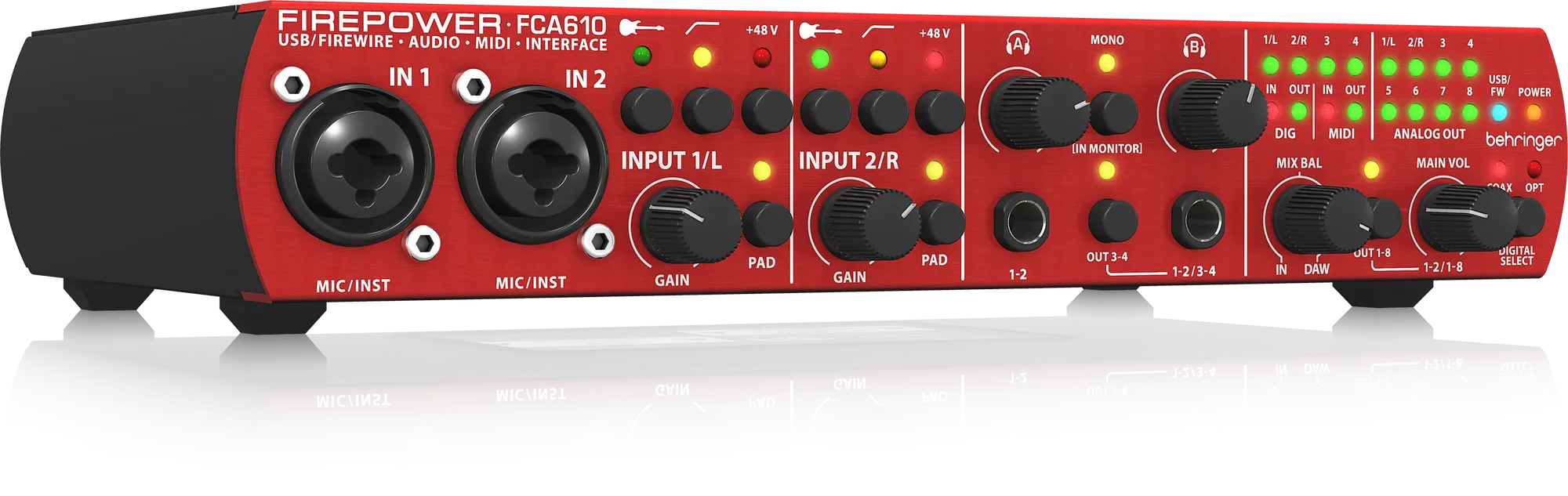 Behringer Firepower FCA610 - 6 x 10 USB/FireWire Audio/MIDI Interface