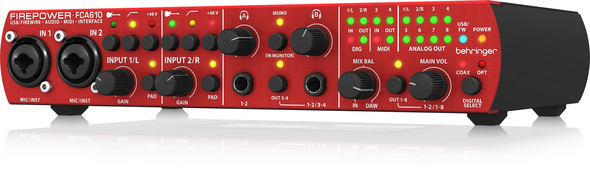 Behringer Firepower FCA610 - 6 x 10 USB/FireWire Audio/MIDI Interface