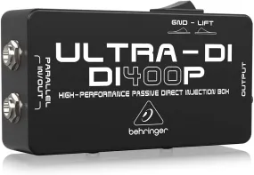 Behringer Ultra-DI DI400P 1-channel Passive Instrument Direct Box