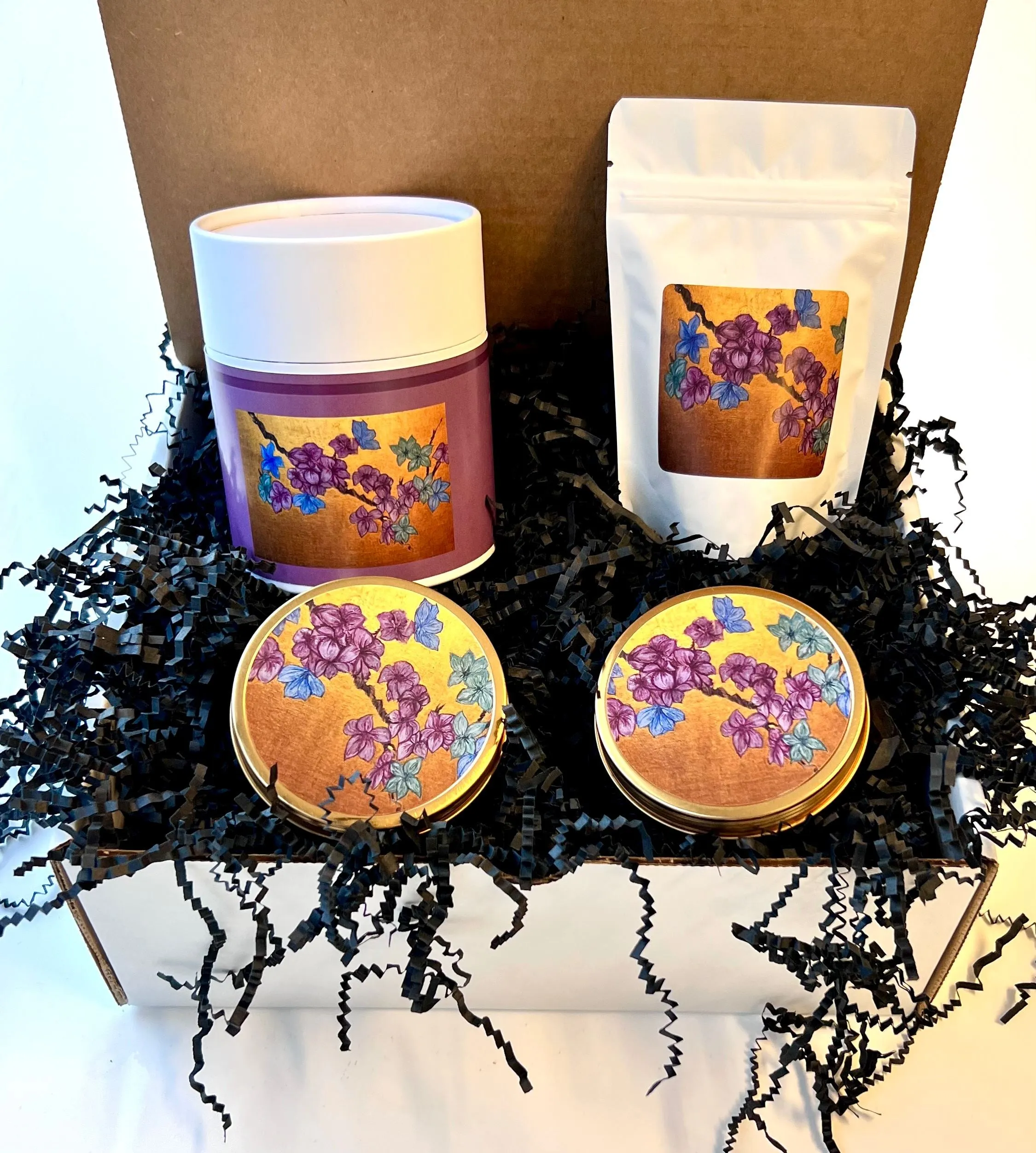 Black Currant Bamboo Spa Day Set - "3 Colors" by Alejandro Lopez-Rincon