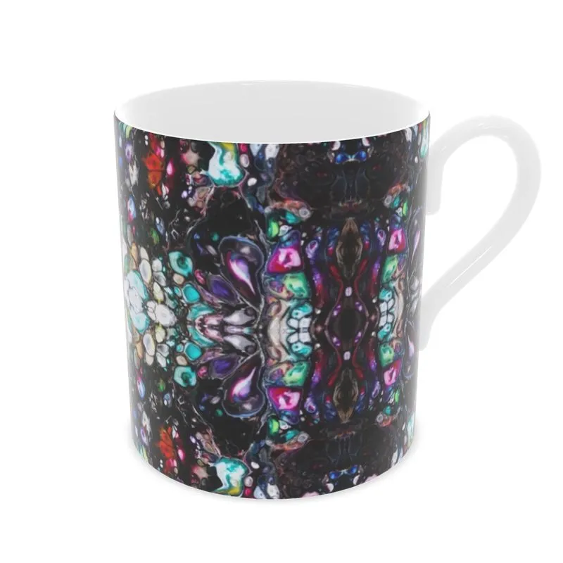 Bone China Mug. Stained Glass Inspired