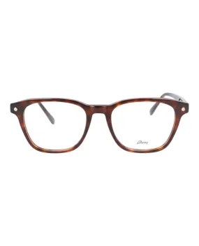Brioni Mens Square/Rectangle Havana Havana Transparent Fashion Designer Eyewear
