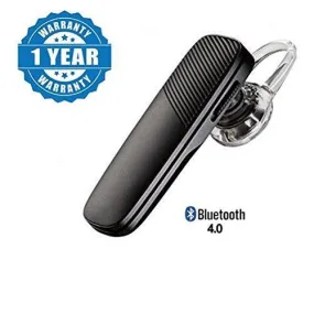 Captcha Black Bluetooth 4.1 Wireless Headset,Noise Canceling and Hands Free with Mic Compatible with Xiaomi Mi, Apple, Samsung, Sony, Lenovo, Oppo, Vivo and ALL other Smartphones (1 Year Warranty, Color May Vary)