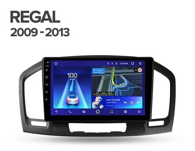 Car Dealz 10.2" Android 10.0 Buick Regal 2008 - 2013 In Dash Plus OEM Fascia