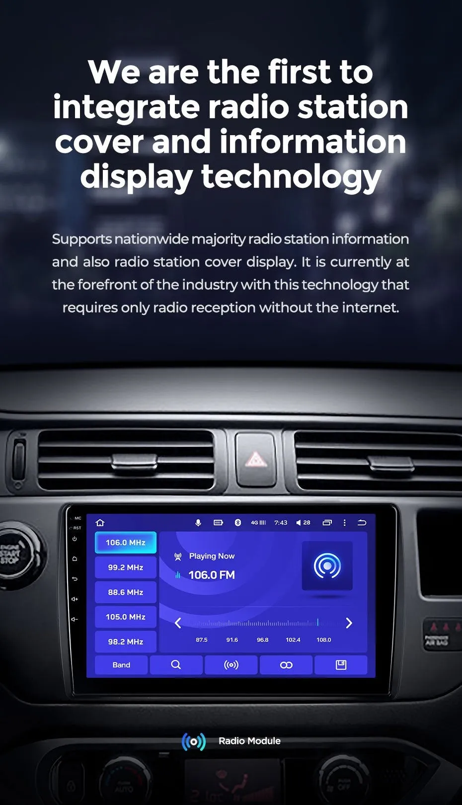 Car Dealz 10.2" Android 10.0 Hyundai Solaris 1 2010-2016 Head Unit In Dash Plus OEM Fascia