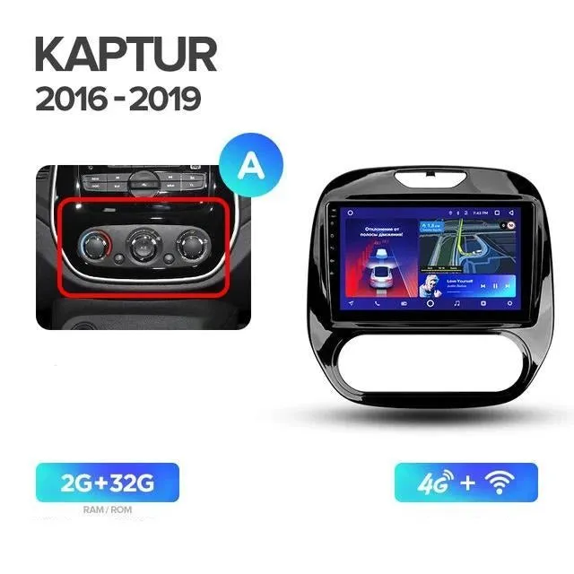 Car Dealz 10.2" Android 10.0 Renault Kaptur 2016-2019 w CAM In Dash Plus OEM Fascia