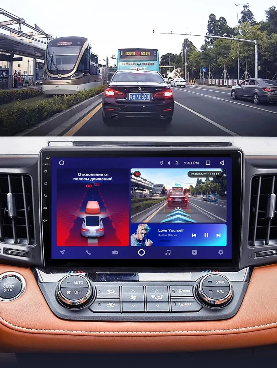 Car Dealz 10.2" Android 10.0 Toyota RAV4 4 XA40 5 XA50 2012-2018 In Dash Plus OEM Fascia