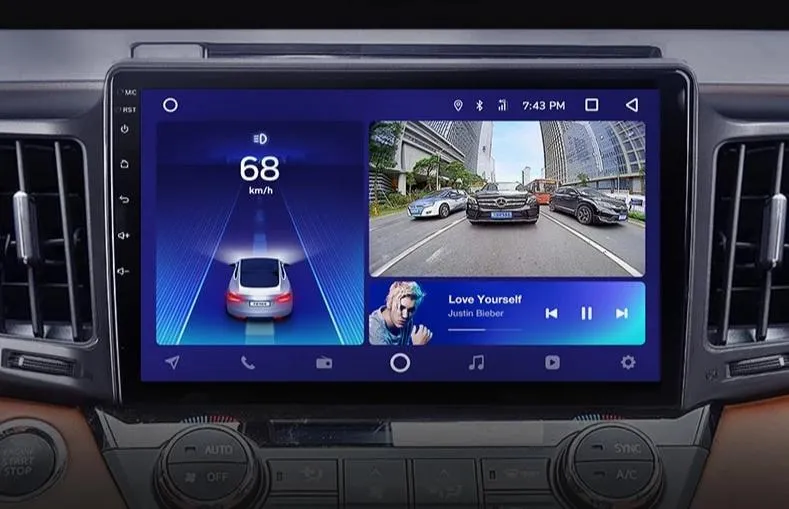 Car Dealz 10.2" Android 10.0 Toyota RAV4 4 XA40 5 XA50 2012-2018 In Dash Plus OEM Fascia