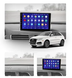 Car Dealz 10.2" Android 8.1 Audi Q3 1 8U 2011 – 2018 GPS Bluetooth Car Player Navigation Radio Stereo DVD Head Unit In Dash Plus OEM Fascia