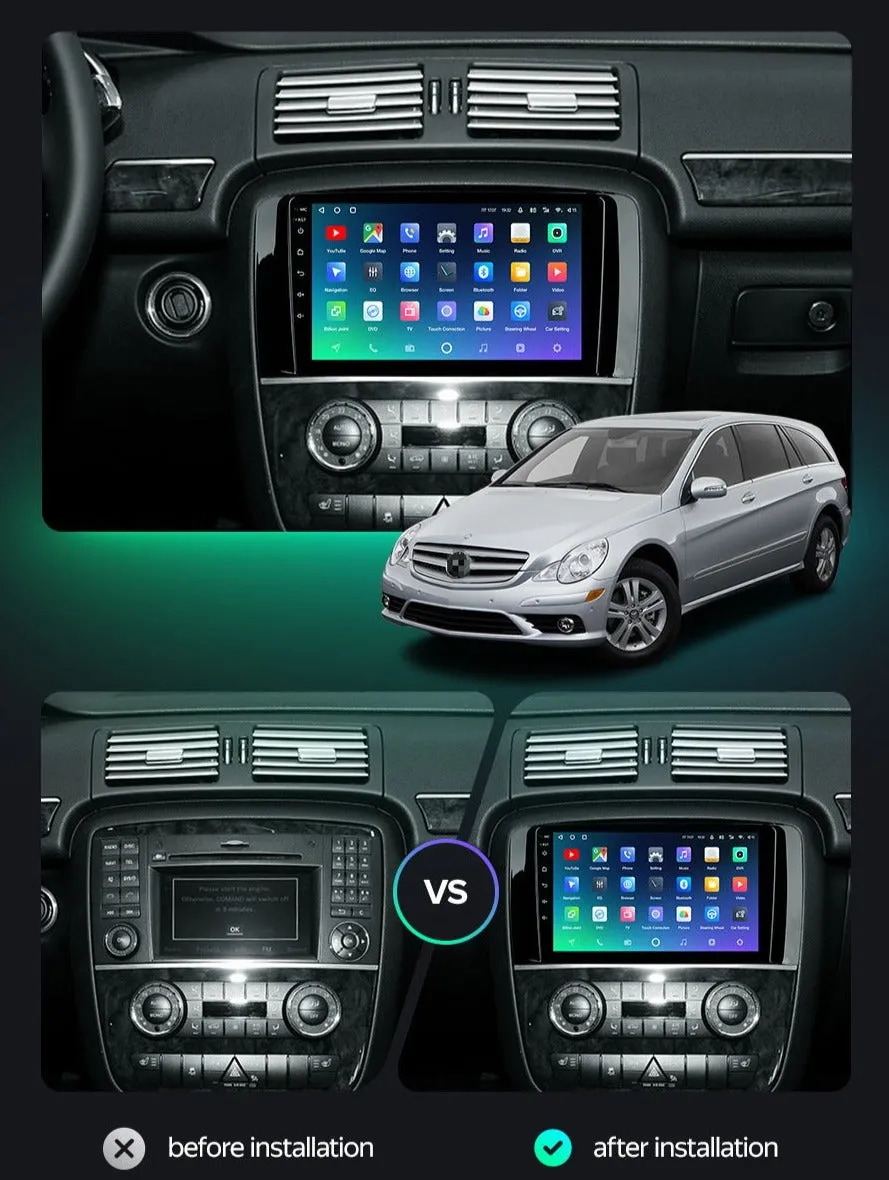 Car Dealz Premium Advanced 4G Data Model 10.2" Android 12.0 For Mercedes Benz R-Class W251 R280 R300 R320 2005-2017